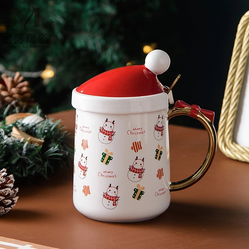 Christmas Hat Shaped Coffee Ceramic Mug 7