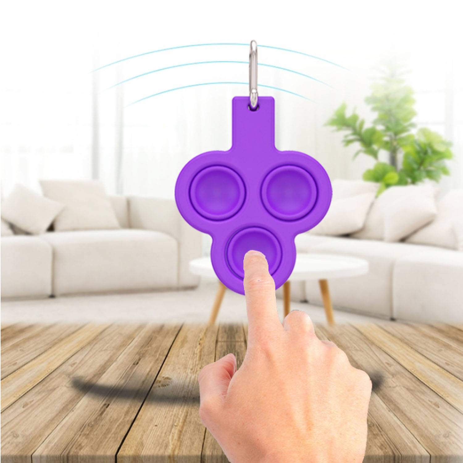 Pop Bubble Fidget Toy Keychain 7