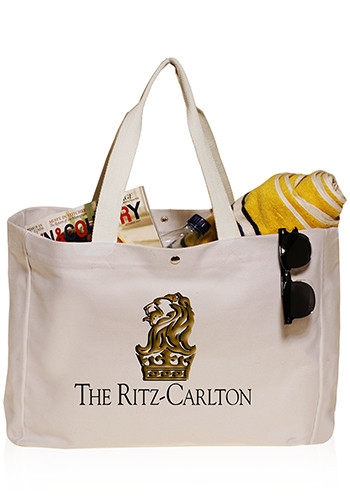 18 oz Cotton Canvas Beach Tote Bag 2