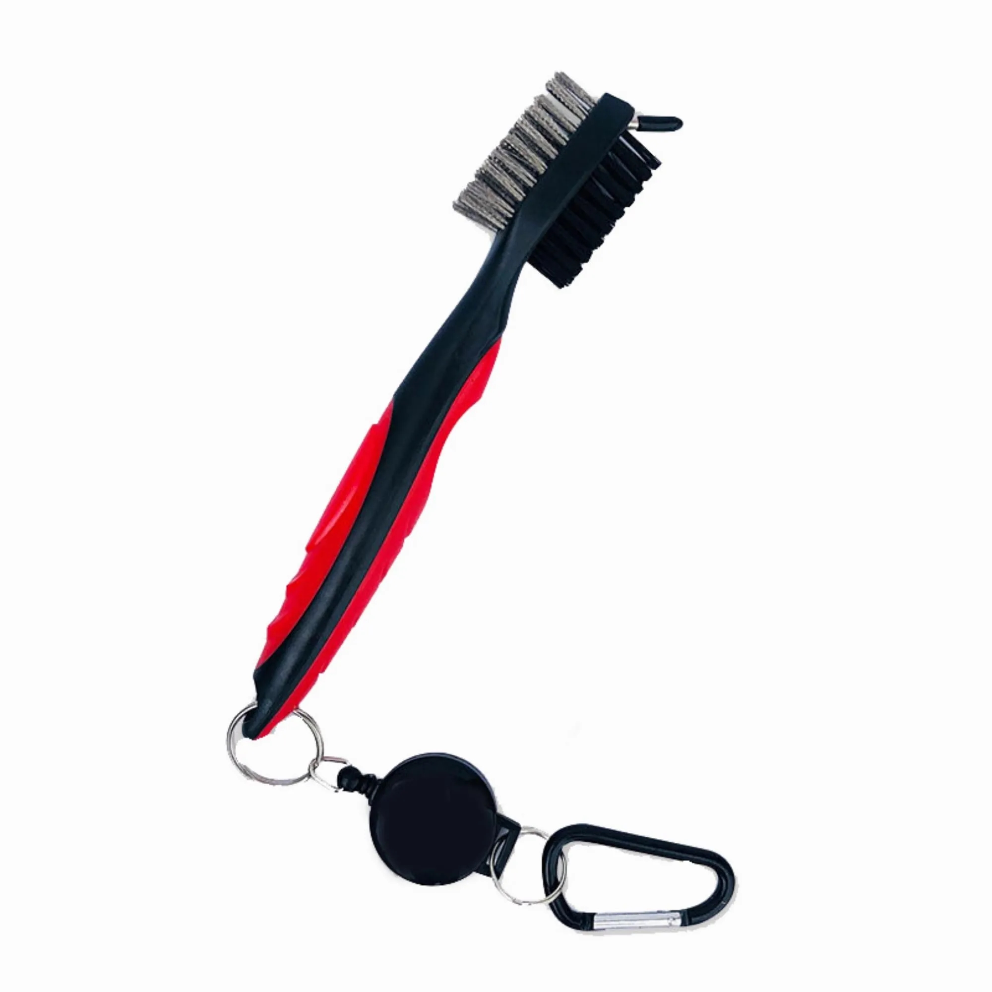 Golf Club Cleaning Brush with Retractable Aluminum Carabiner 5