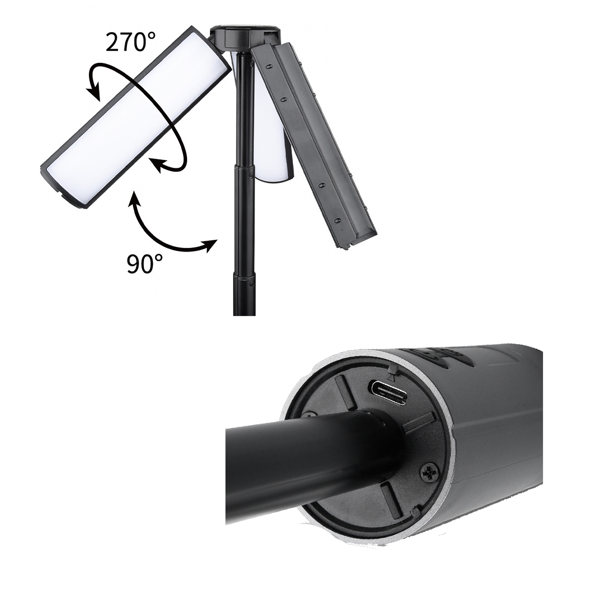 Telescopic Camping Lights Portable Rechargeable Camping Tent 4