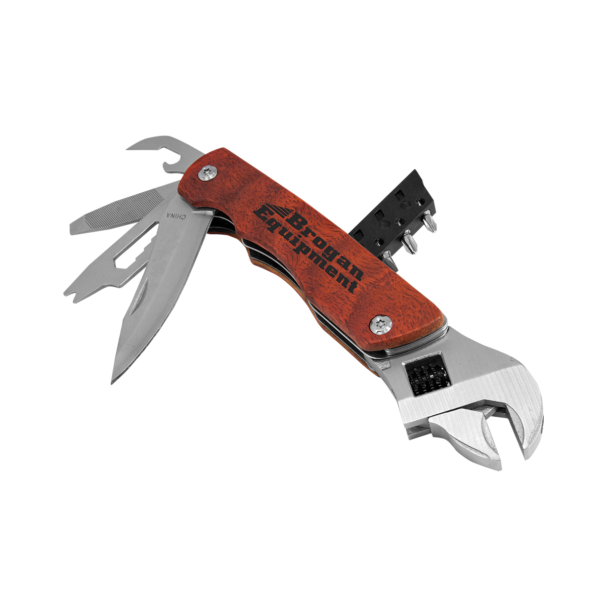6 1/2" Wrench Multi-Tool with Wood Handle/Bag 7