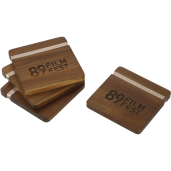 Graze Wood and Metal Coaster Set 32