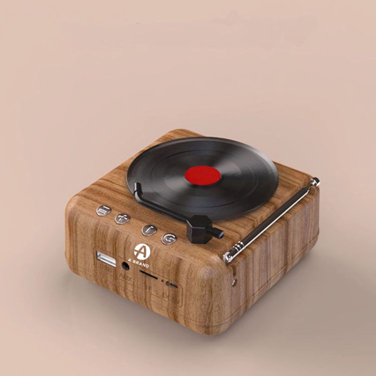 Old Fashioned Record Player Style Bluetooth Speaker 1
