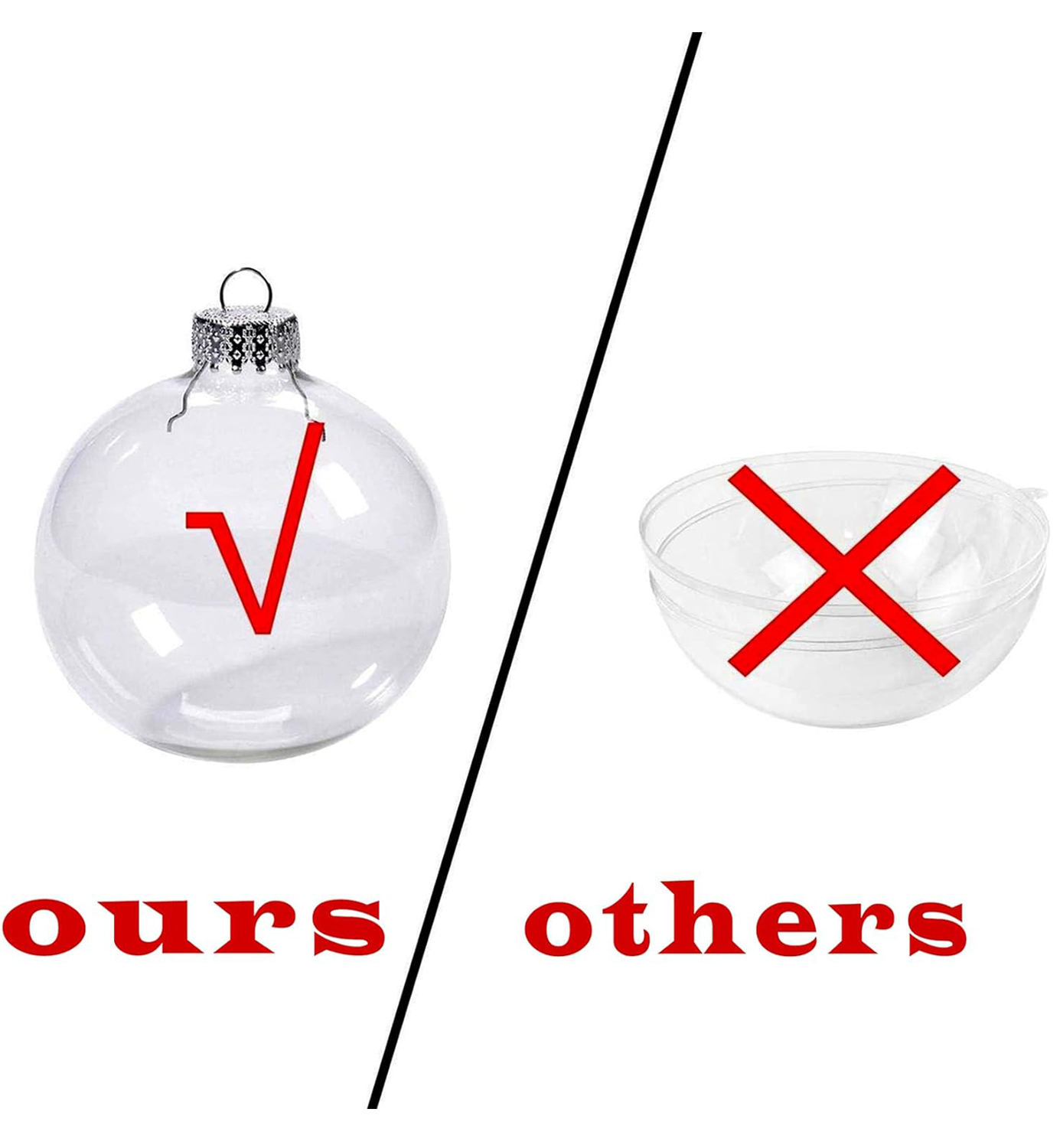 Clear Plastic Christmas Ball 4