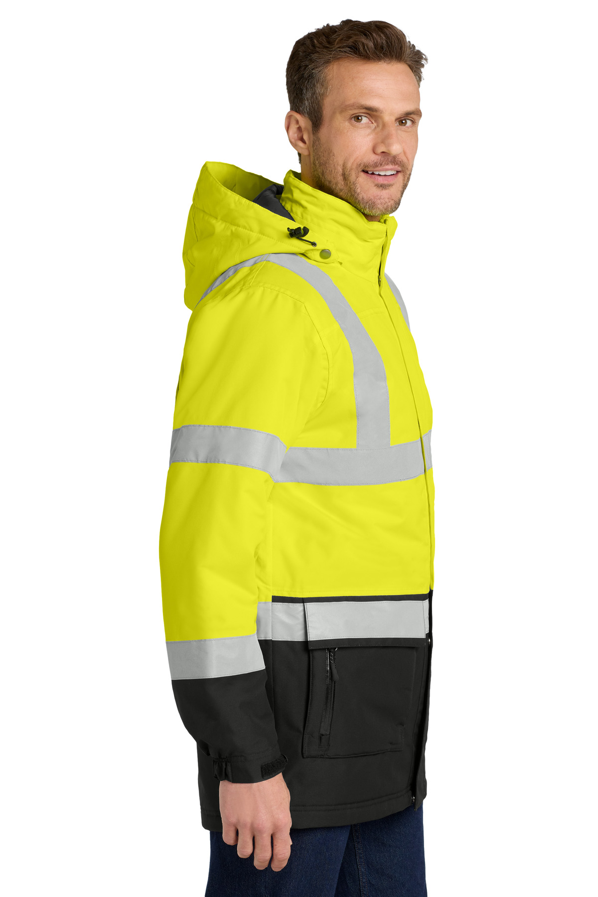 Port Authority ANSI 107 Class 3 Safety Heavyweight Parka. J799S 9