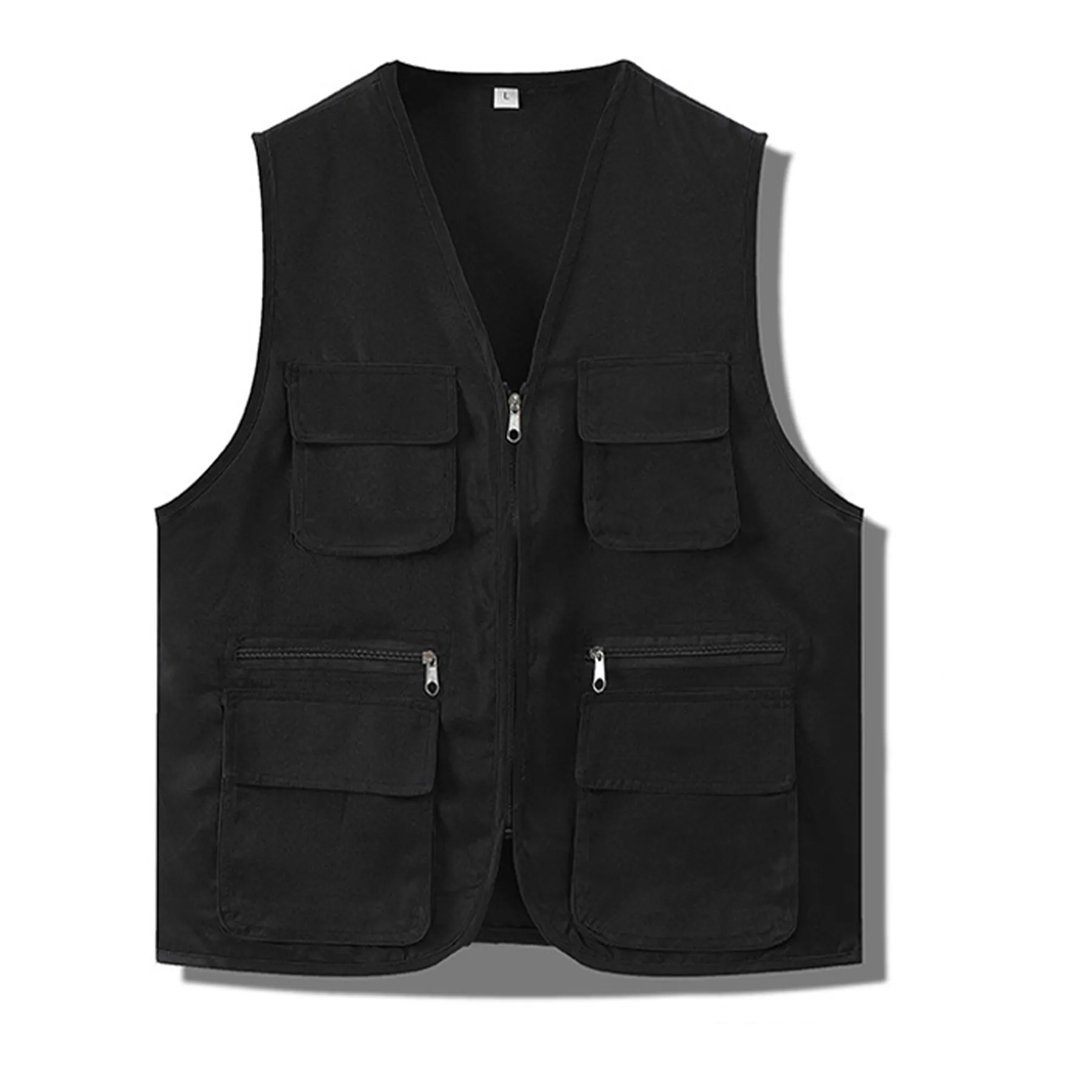 Polyester Multi Pocket Vest Work Clothes 3