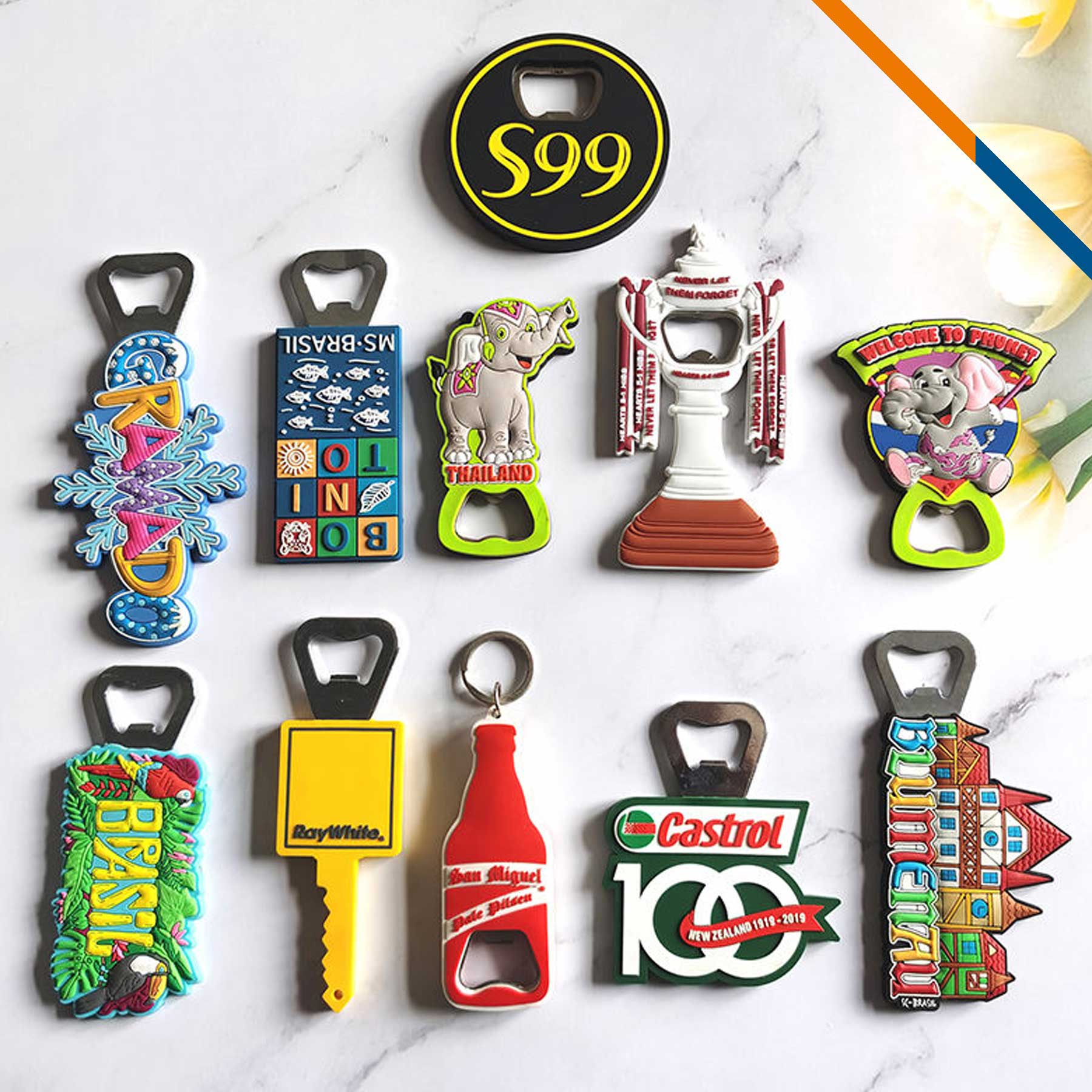SipMag Custom PVC Fridge Magnet Bottle Opener 4
