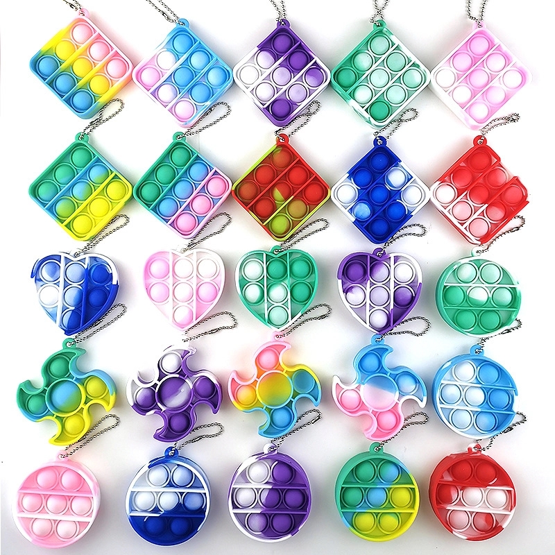Push Bubble Fidget Sensory Toy With Buckle 1
