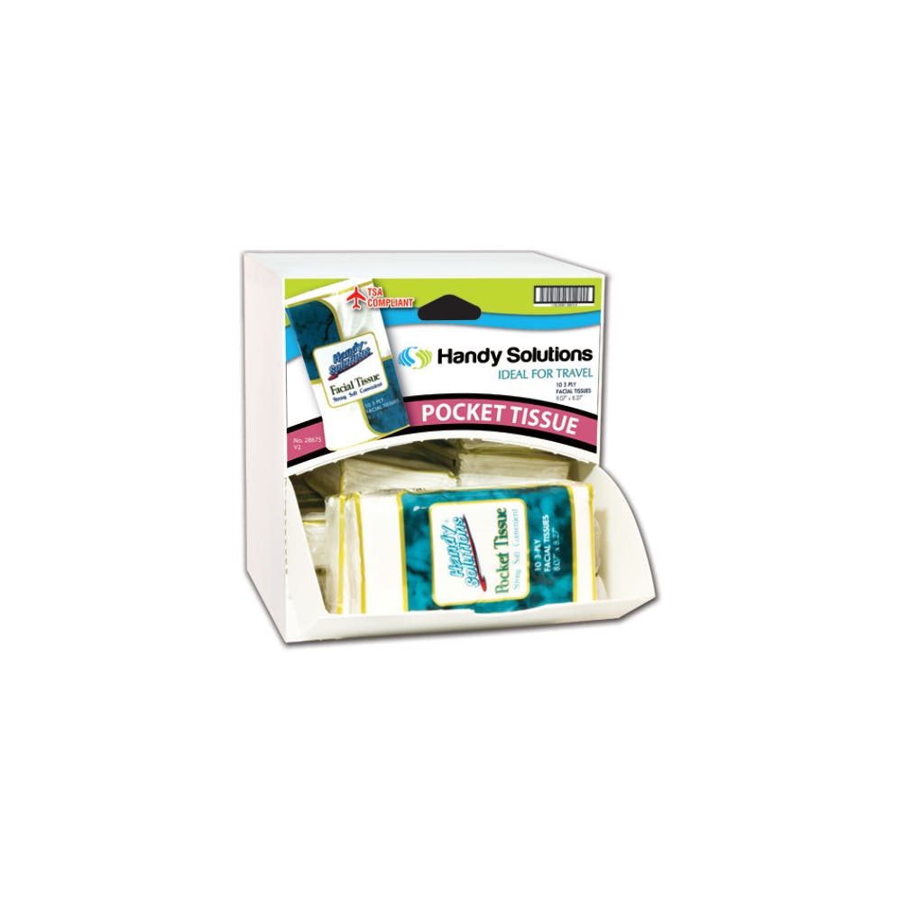 Pocket Tissues in Dispensing Case - 3-Ply 10 Pack 2