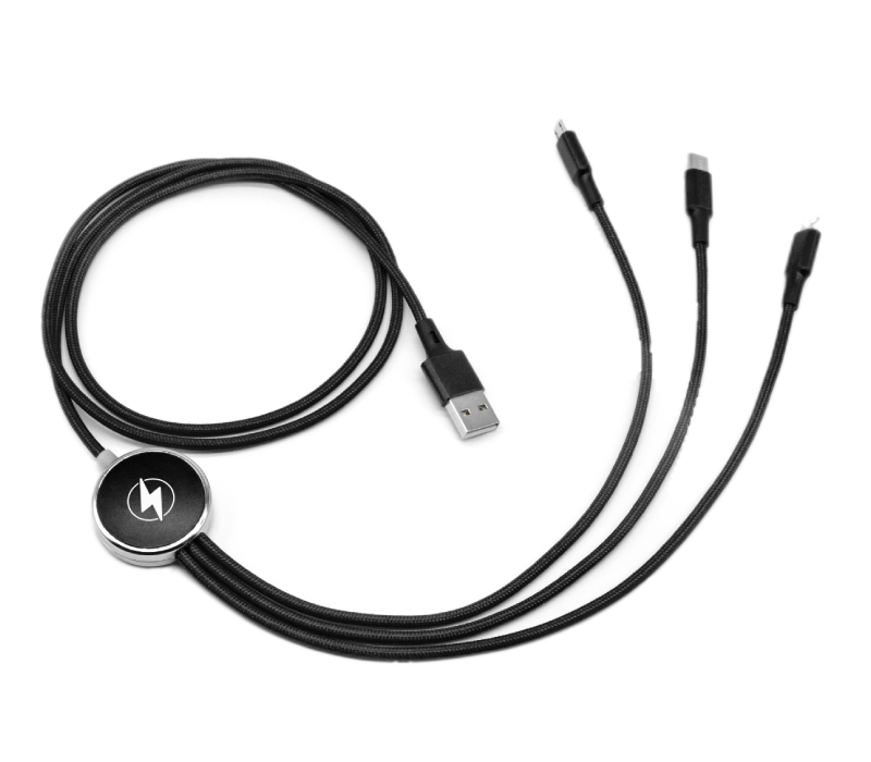 3-in-1 LED Light Up Logo USB Charging Cable 4