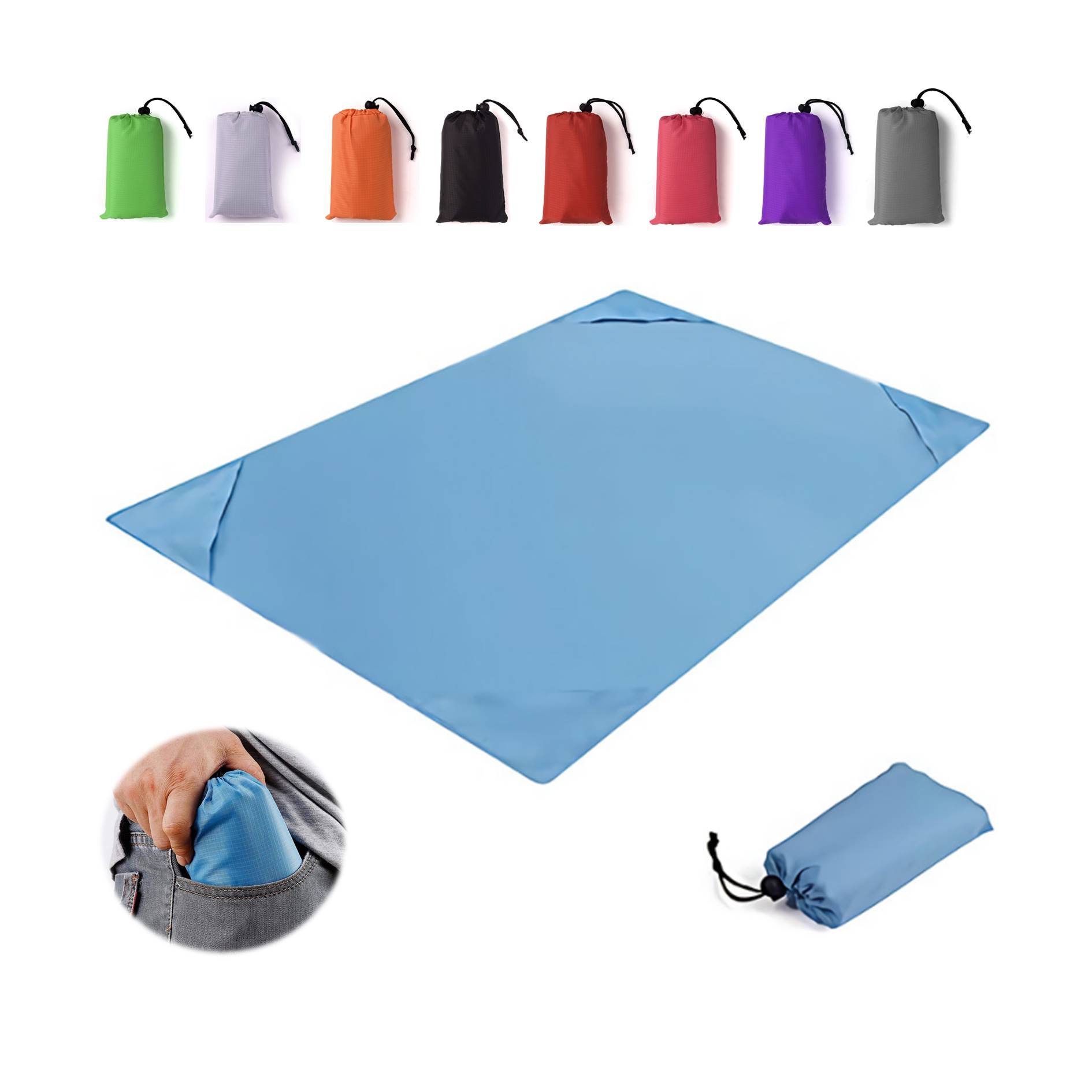 Portable Folding Beach Mat Picnic Blanket 2