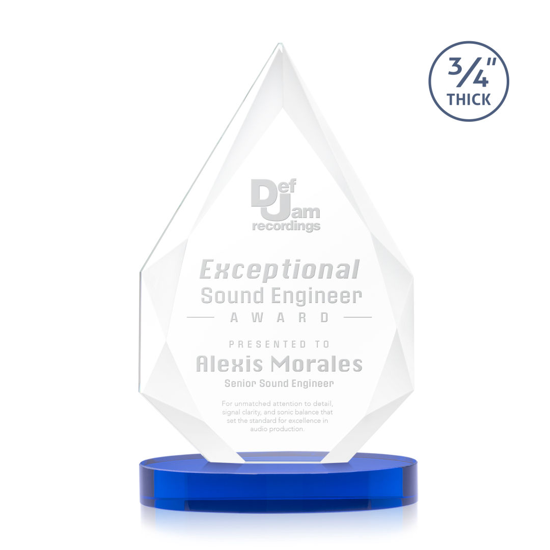 Hawthorne Award on Alberton Base - Blue 3