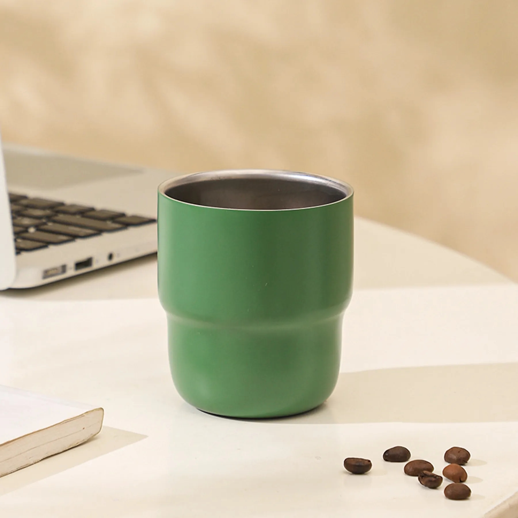 8.5 Oz. Stainless Steel Reusable Double Wall Coffee Cup 6