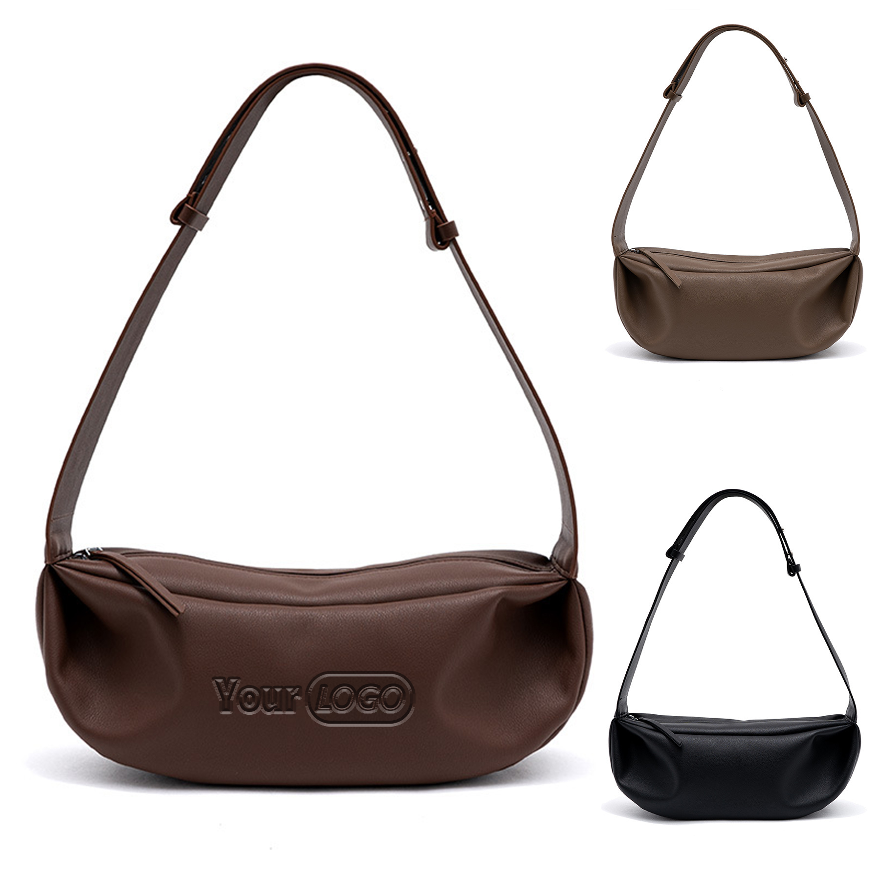 Genuine?Leather Shoulder Hobo Bags for Women 2