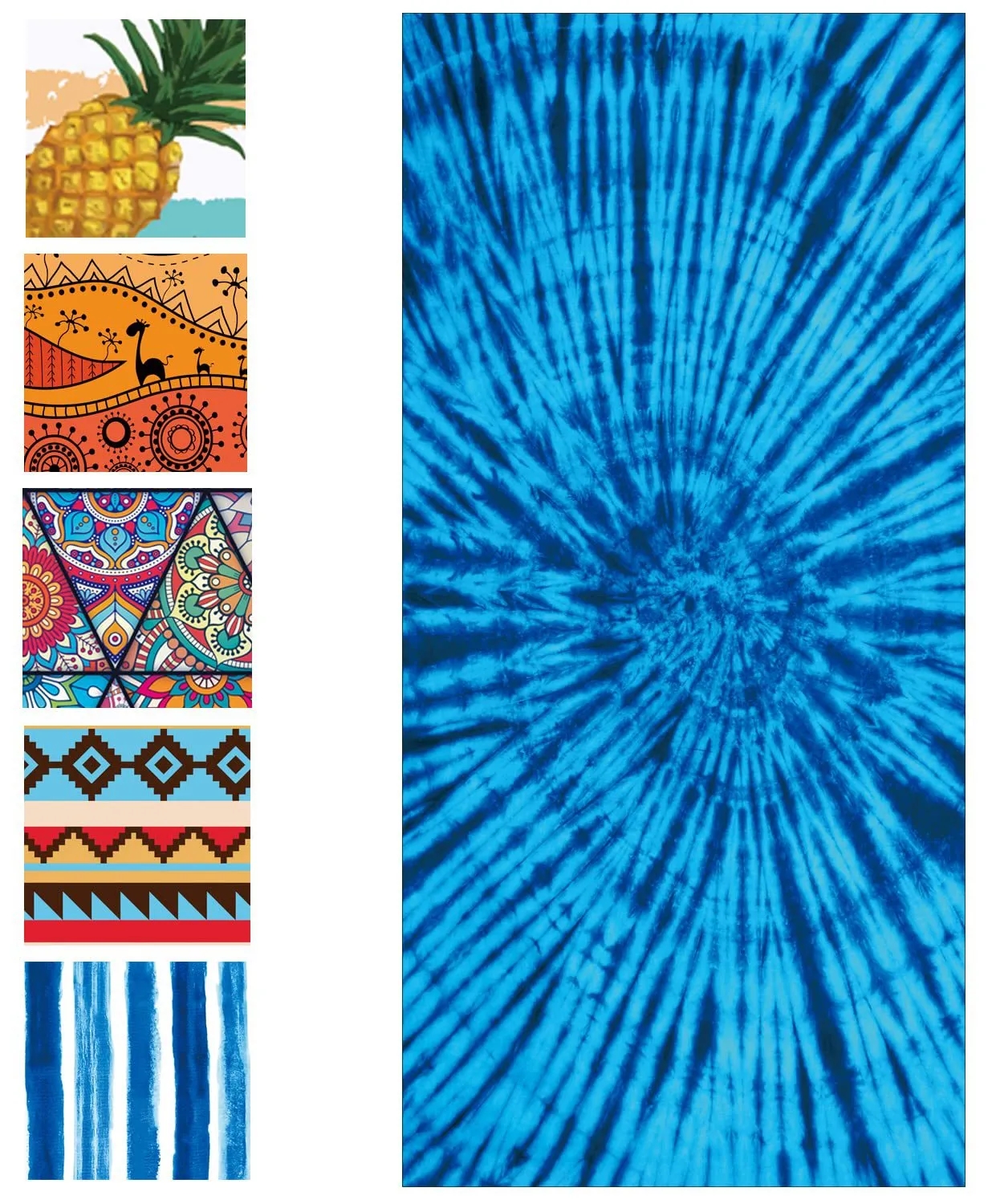 Full Color Beach Towel - 31.5'' x 63'' 6