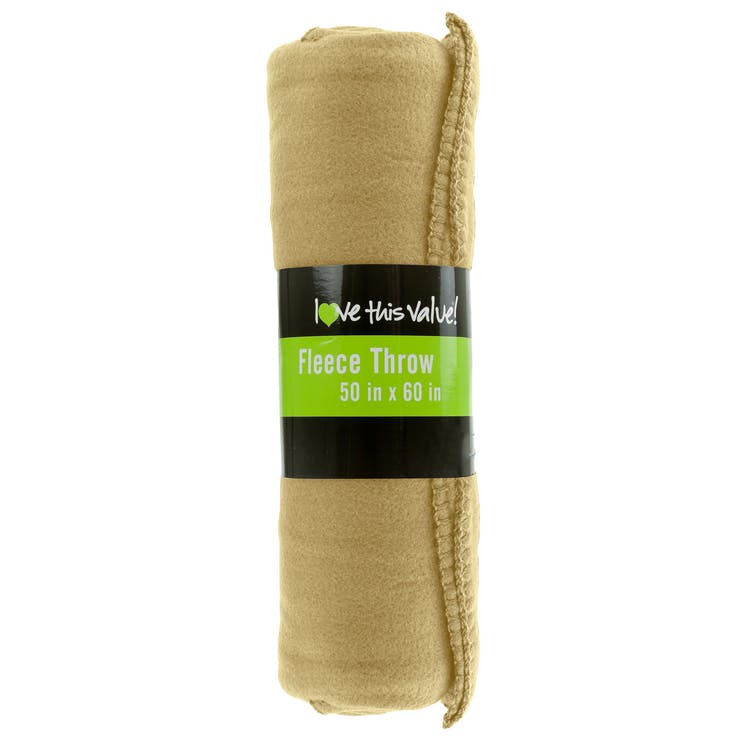 Fleece Blankets - Tan 50" x 60" 2
