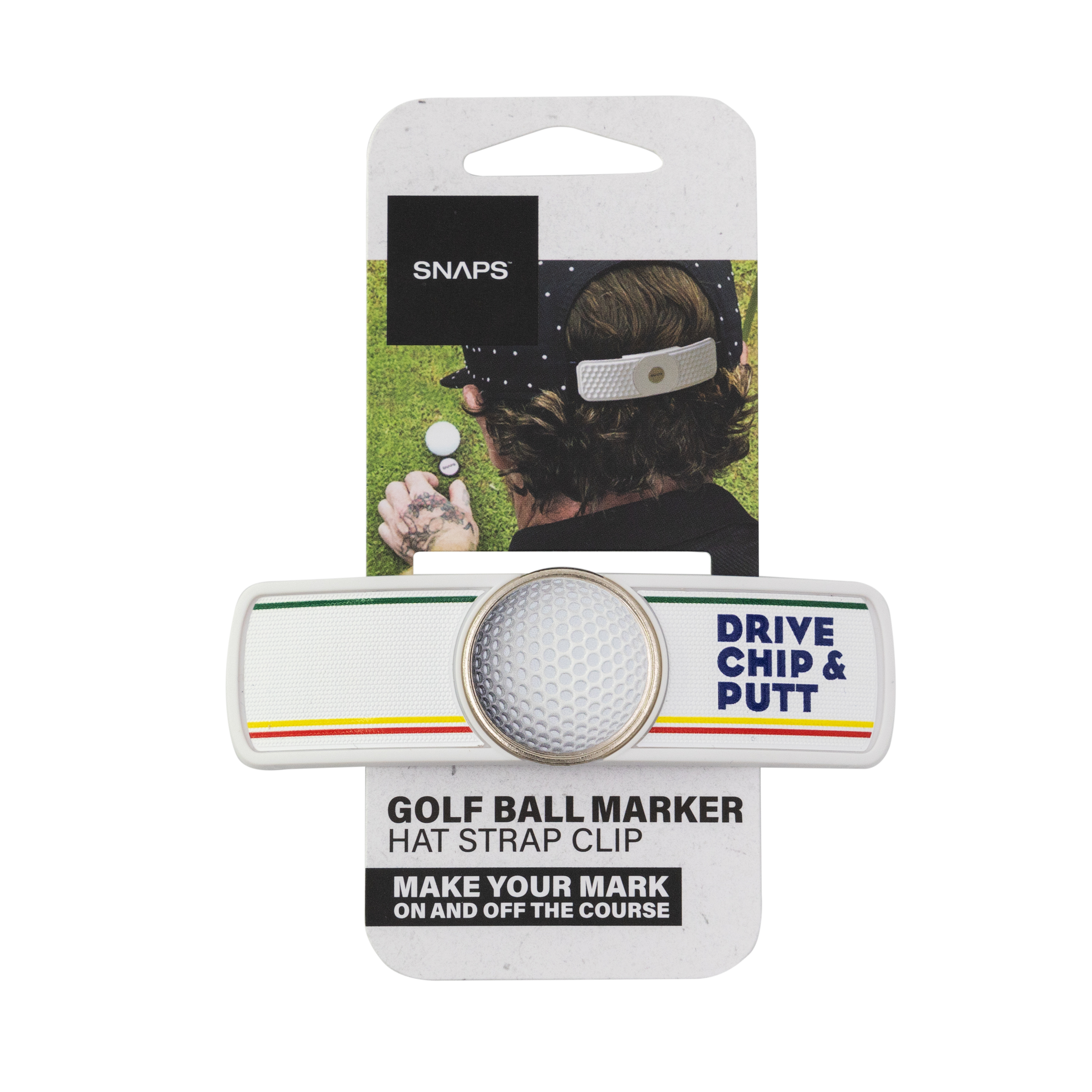 SNAPS Imprinted Golf Hat Strap Clip w/ Ball marker 2