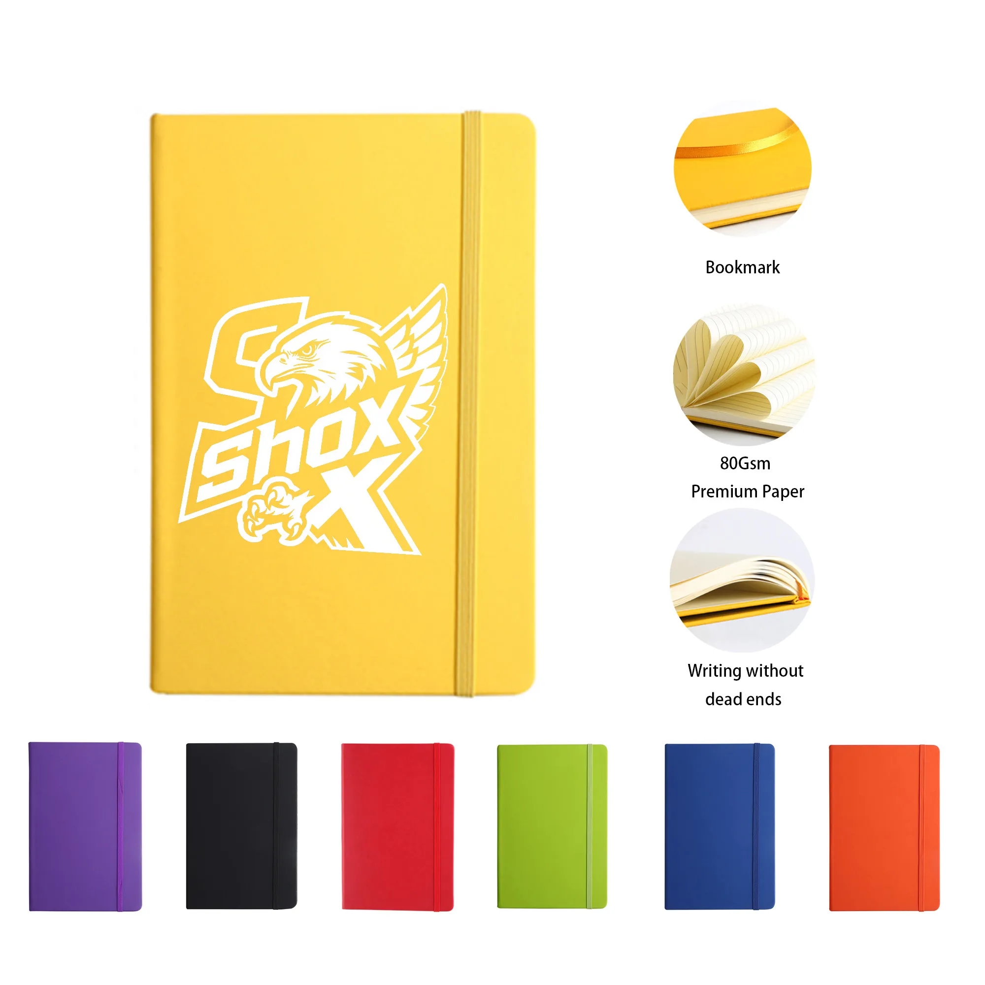 MOQ 20 Premium Business Office PU Leather Notebook 5