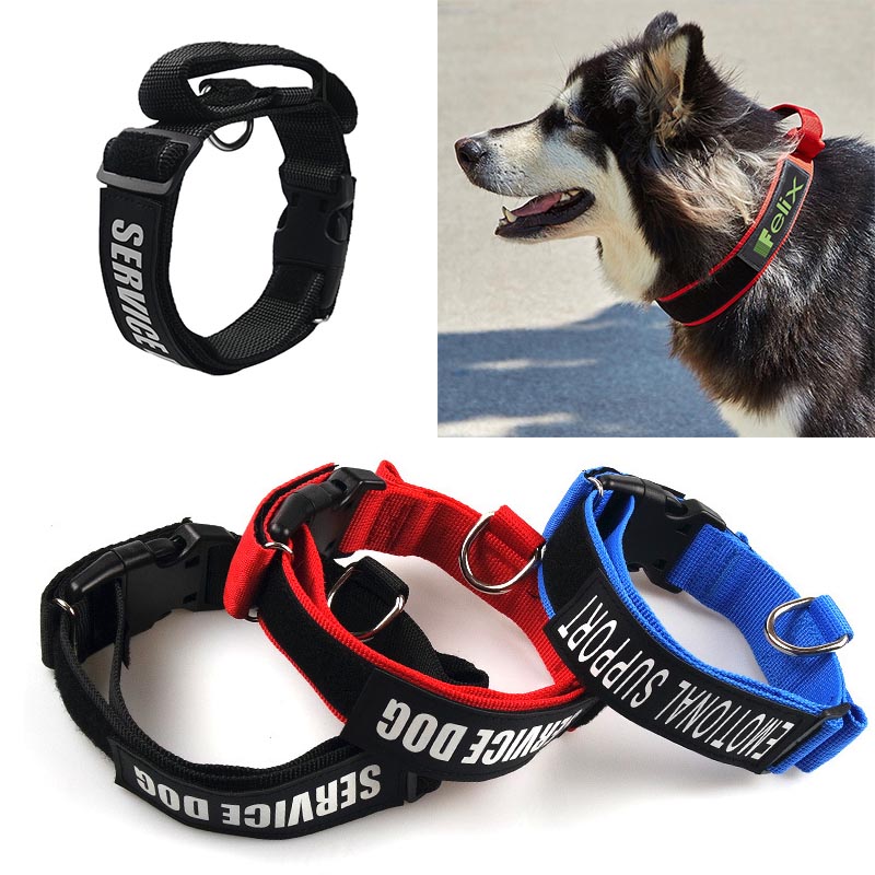 Tactical Dog Collars Adjustable Thick Nylon Handle 2