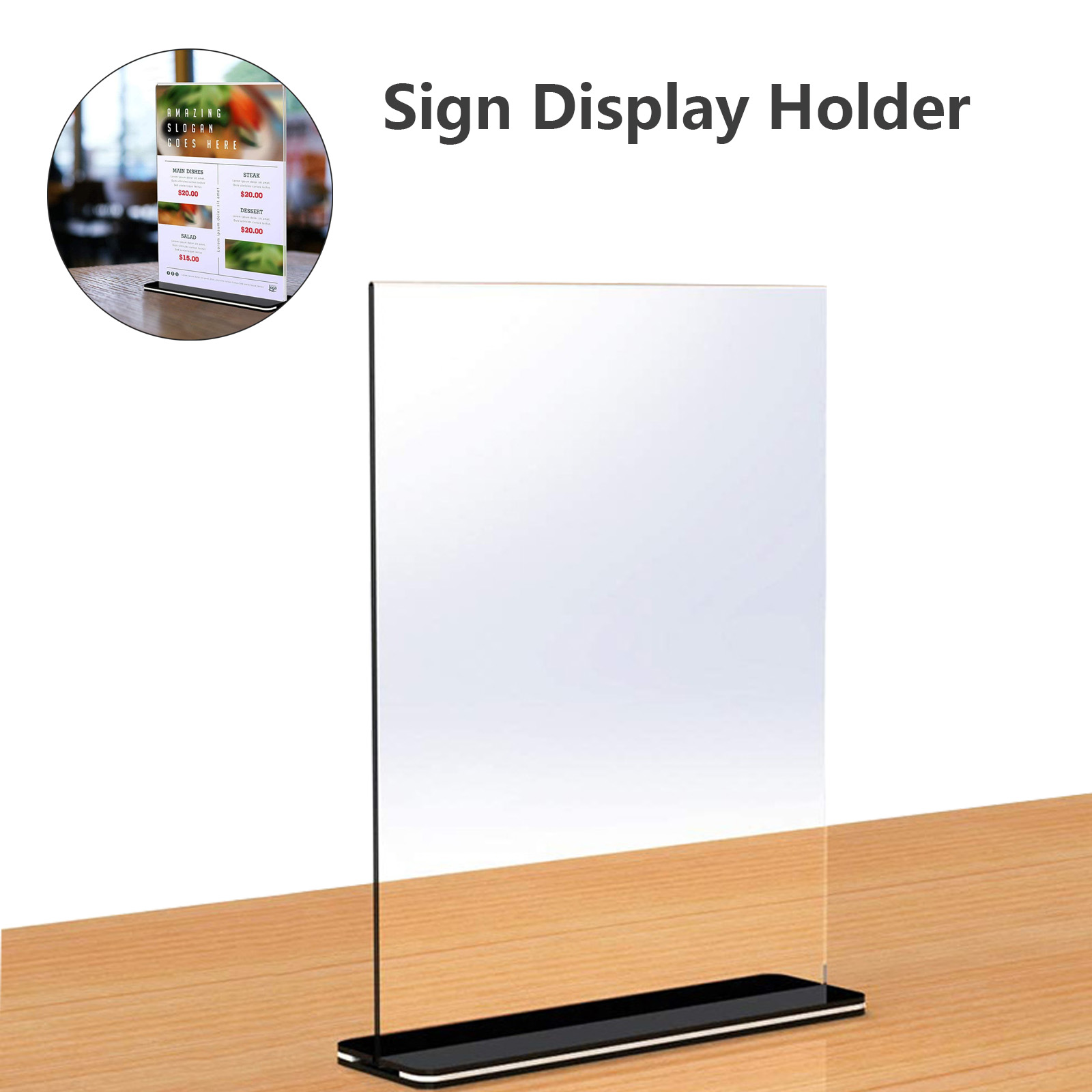 Office Table Sign Display Holder 2