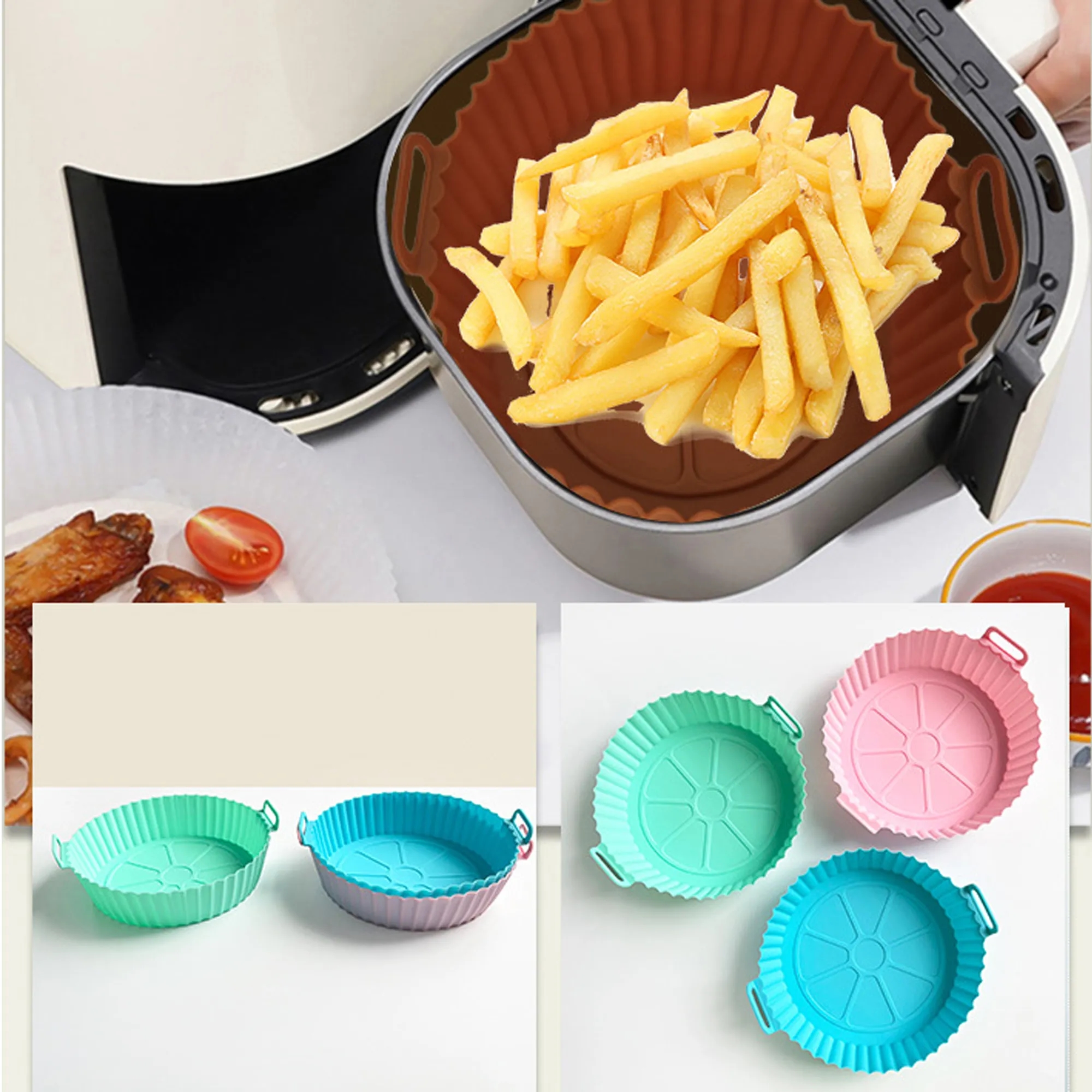 Round 60G Air Fryer Silicone Mat 6