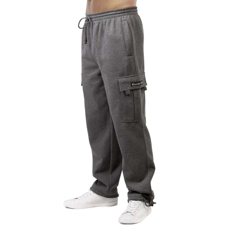 Knocker Men's Fleece Cargo Pants - 3XL Charcoal 2