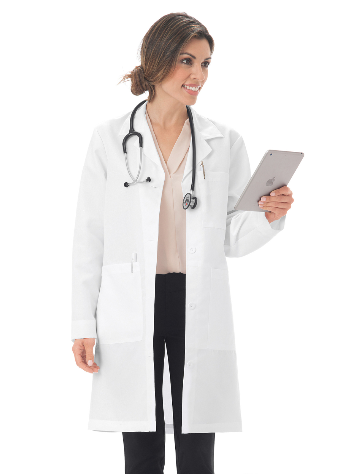 Meta Labwear - Women's Five-Pocket 37" Full-Length Long Lab Coat