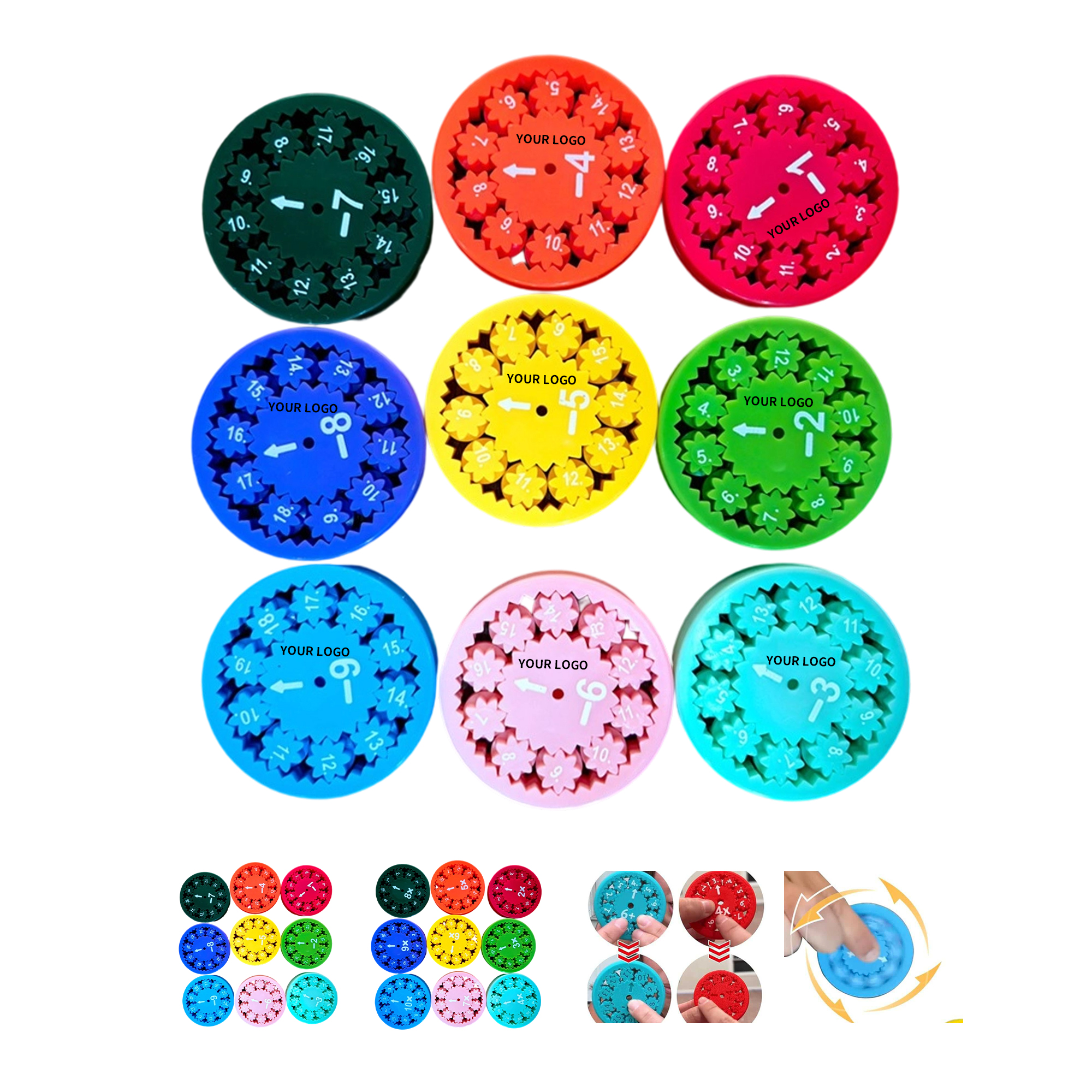 Educational Math Fidget Spinner Multiplication Learning Tool 2