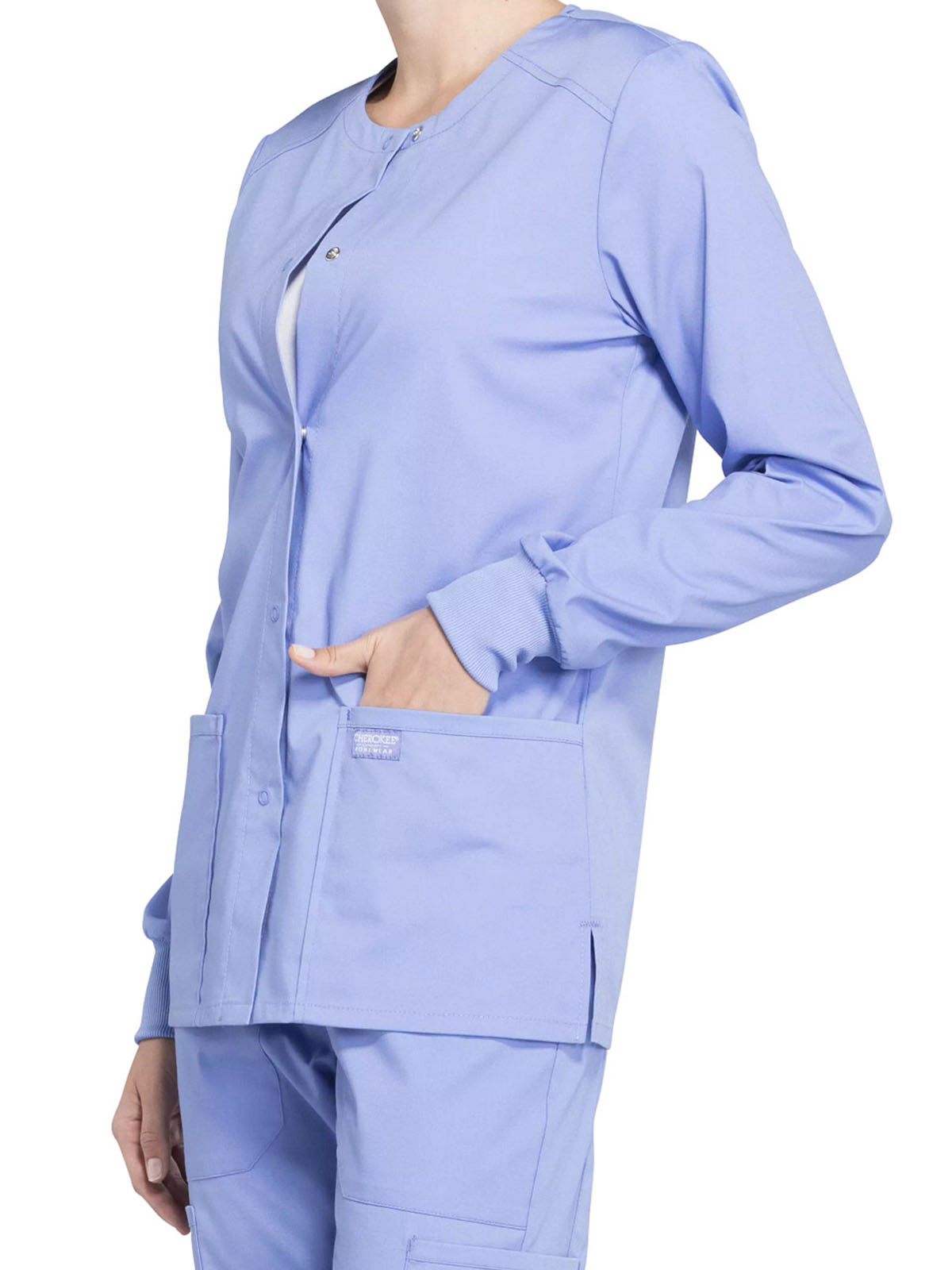 Cherokee - Workwear Professionals - Women's Snap Front Jacket 50