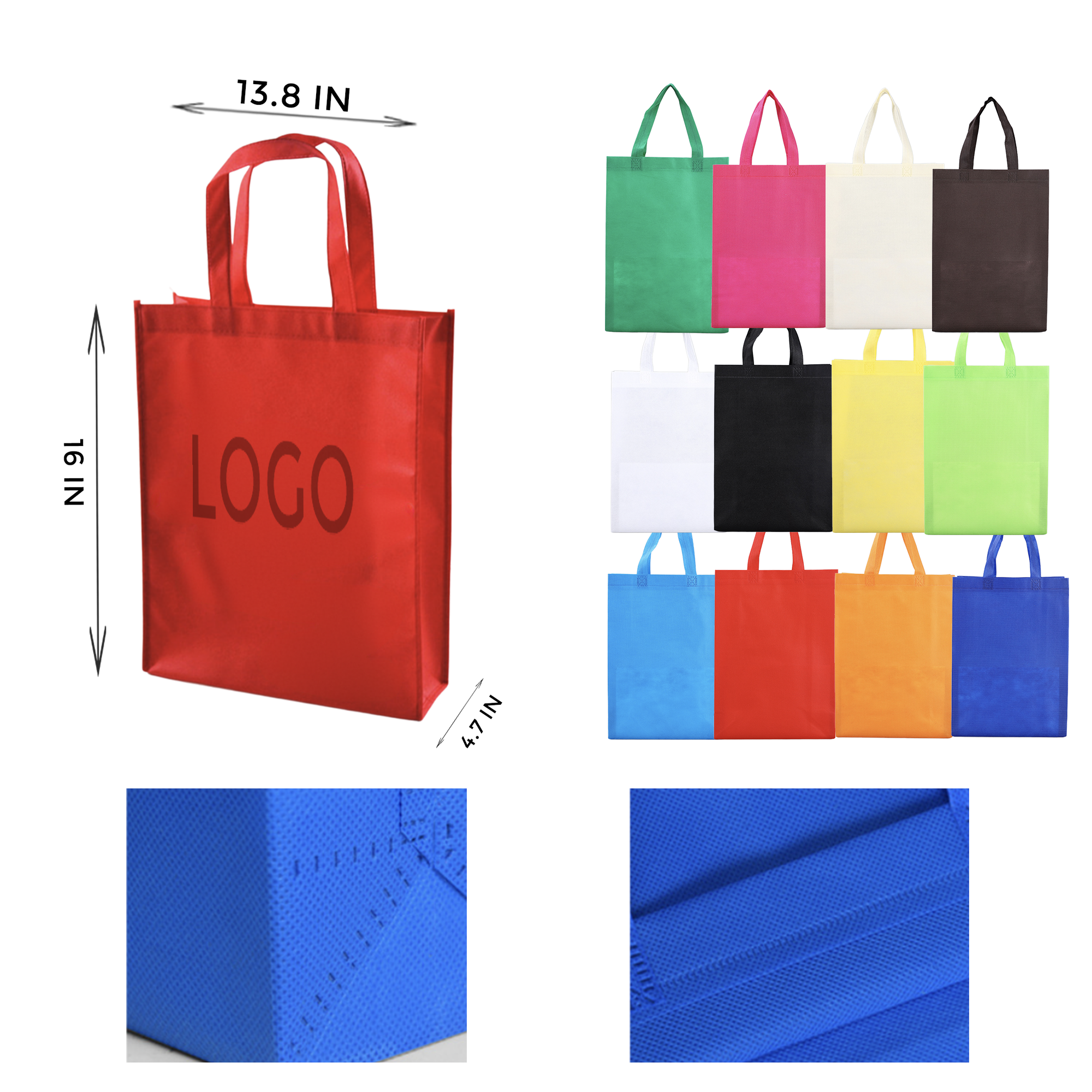 MOQ 10 PCS Sturdy Vertical Non Woven Bag 1