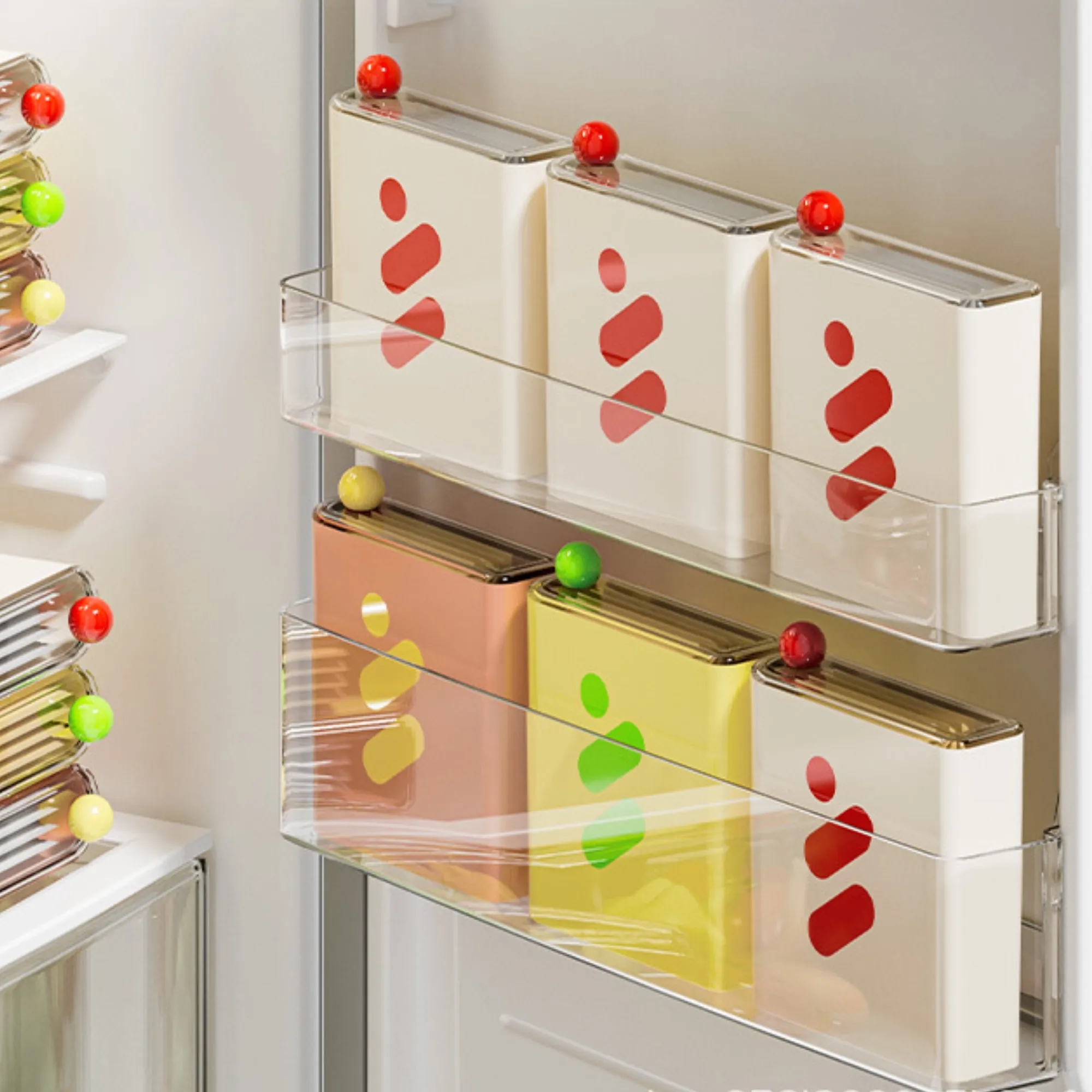 Face Mask Organizer Cosmetic Storage Box For Refrigerator 5