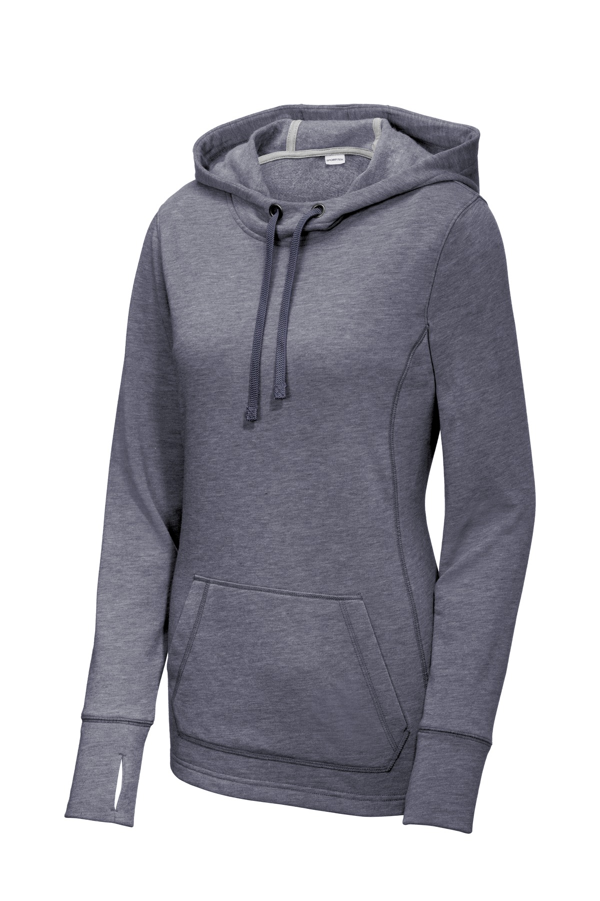 Sport-Tek Women's PosiCharge Tri-Blend Wicking Fleece Hooded Pullover. LST296, custom hoodie or sweatshirt with logo imprint 11