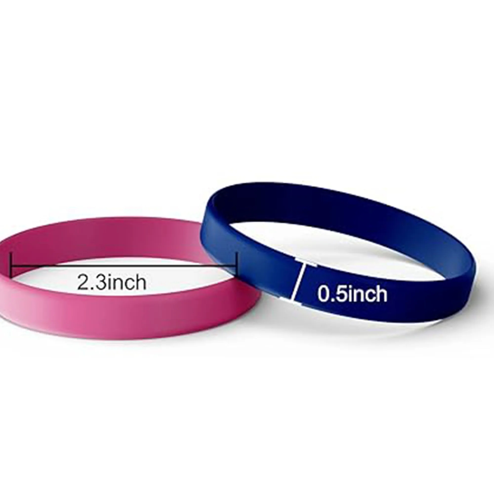 Exquisite Custom Printed Silicone Motivational Wristbands 1