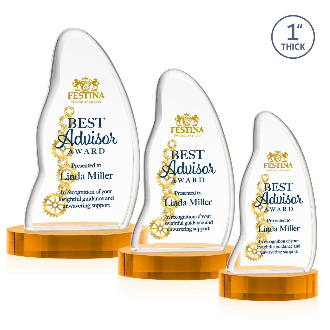 Beauford VividPrint™ Award on Base - Amber