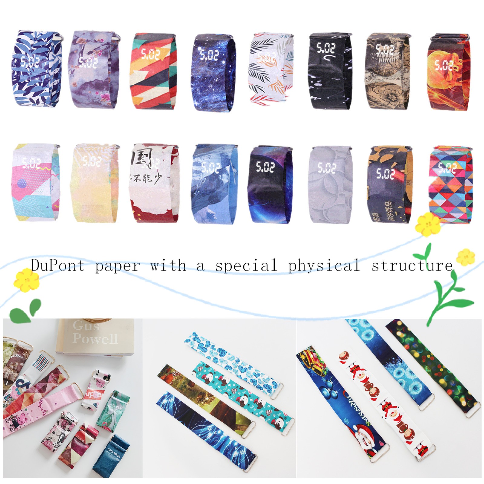 Fashion Digital Led Wristband Paper Watch 5