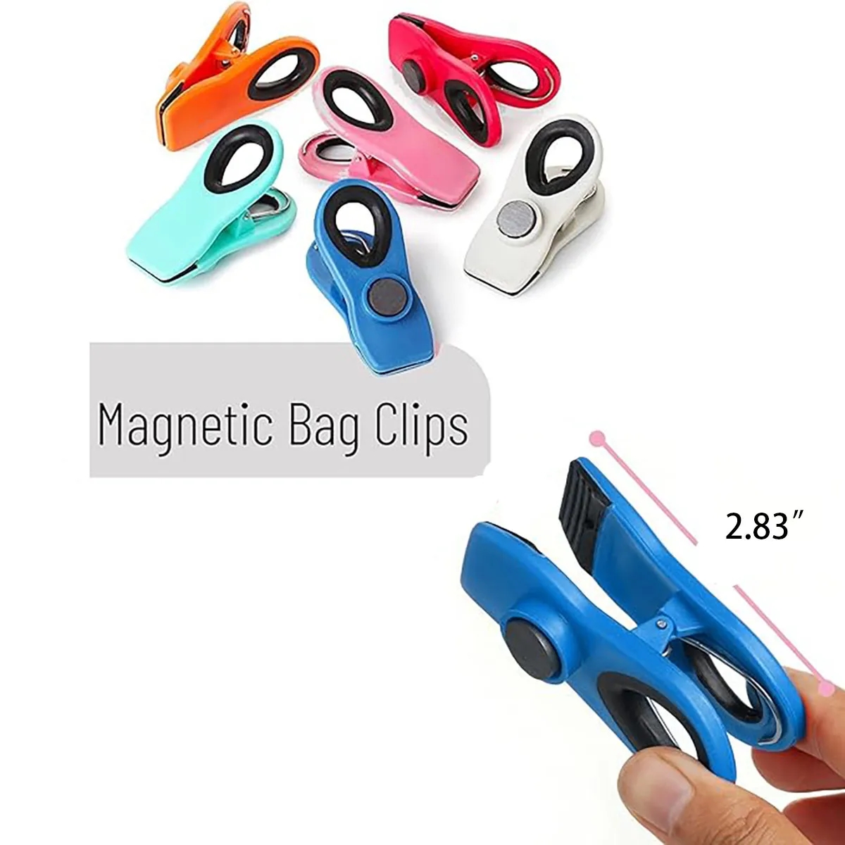 Promotional Refrigerator Snack Chip Bag Magnetic Clips 5