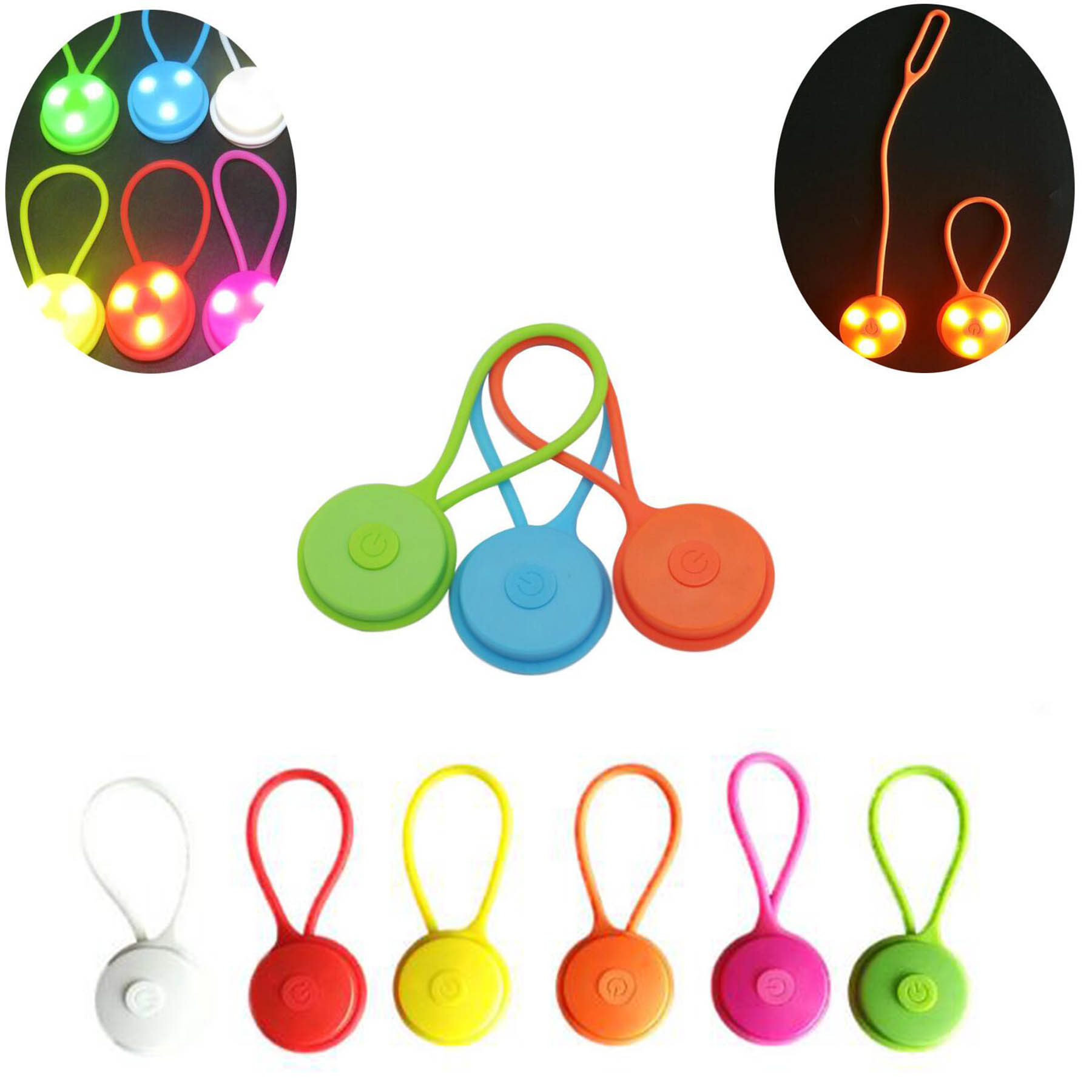 Portable Silicone Safety Light Flashing 2