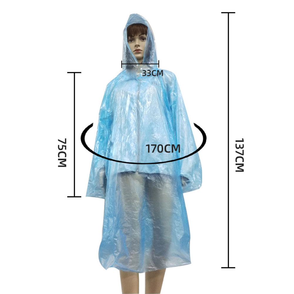 Disposable Portable Raincoat Poncho Ball Keychain 4