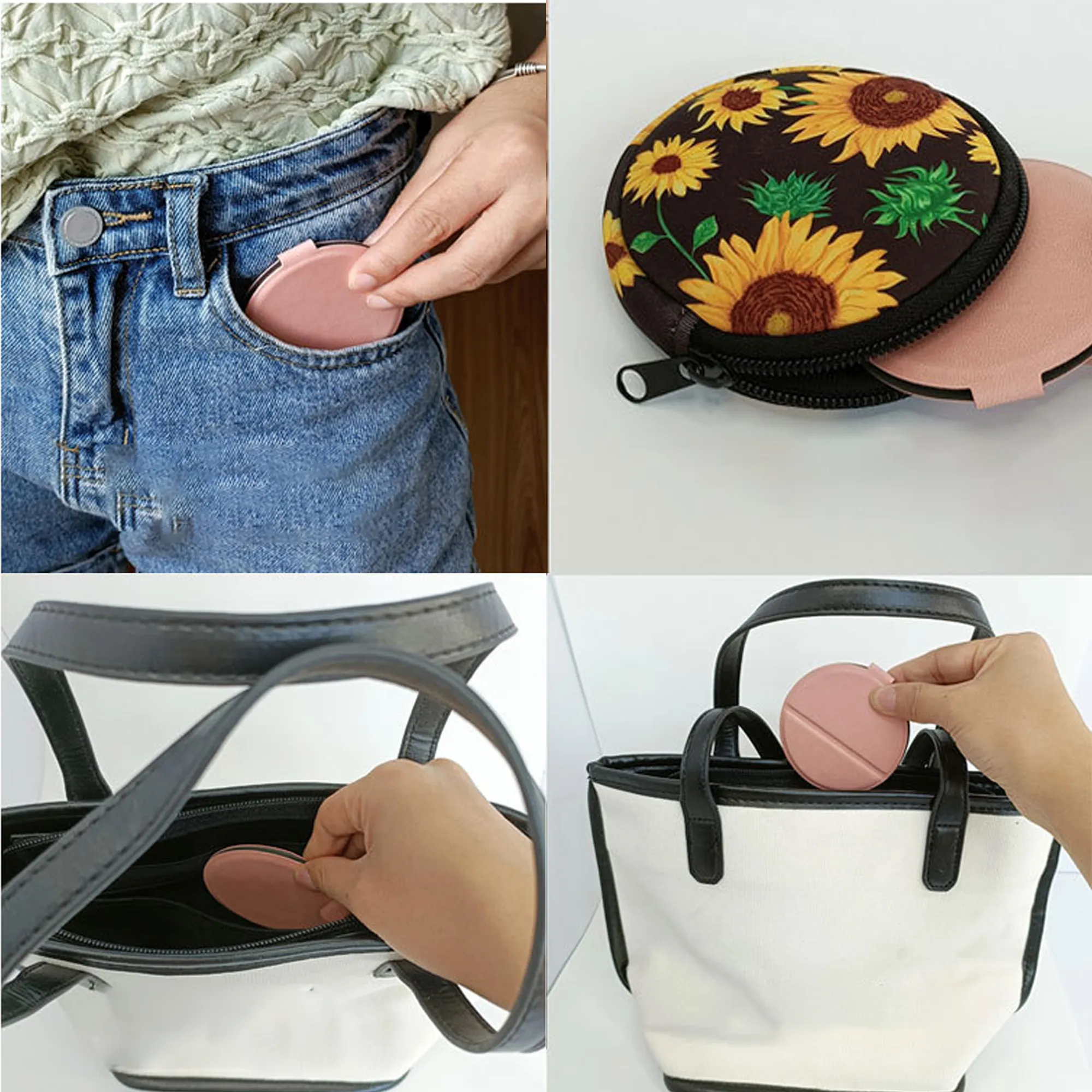 Compact Round Folding Vanity Mirror 5