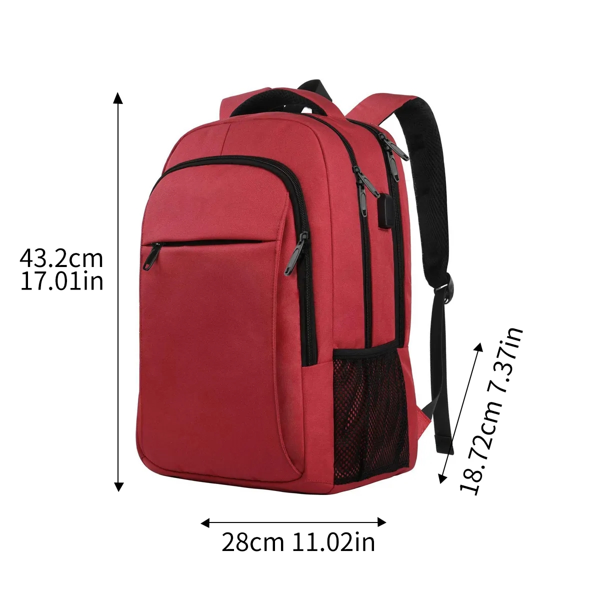 30L Business Laptop Backpack With USB Port 6