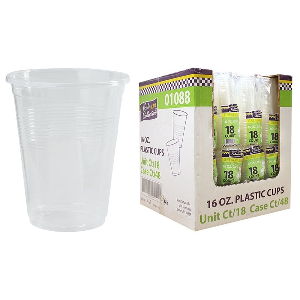 Plastic Soft Cups - Clear 16 oz. 2