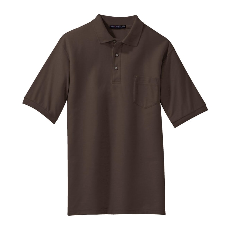 Port Authority Silk Touch Polo With Pocket. 23
