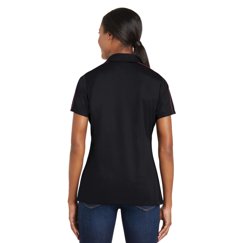 Sport-Tek Women's Micropique Sport-Wick Piped Polo. 15