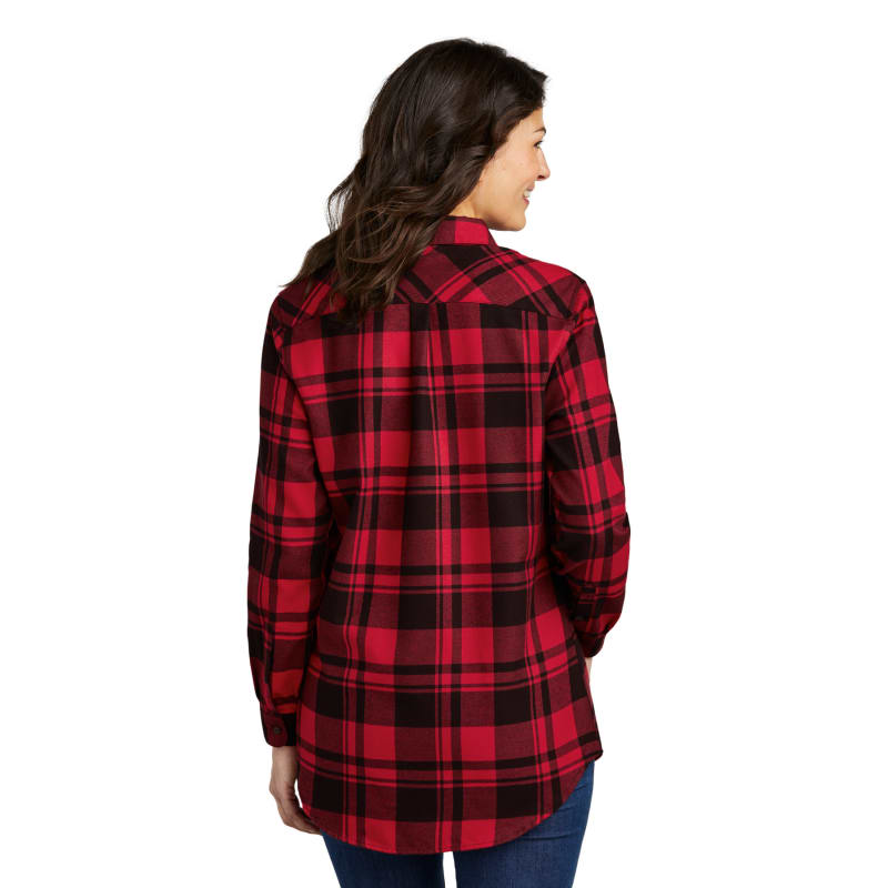Port Authority Ladies Plaid Flannel Tunic . 12