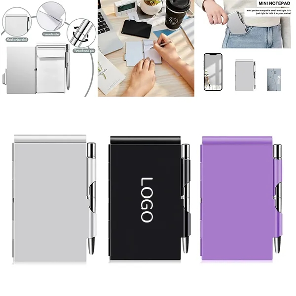 Aluminum Notepad & Pen Set - Premium Business Stationery 4