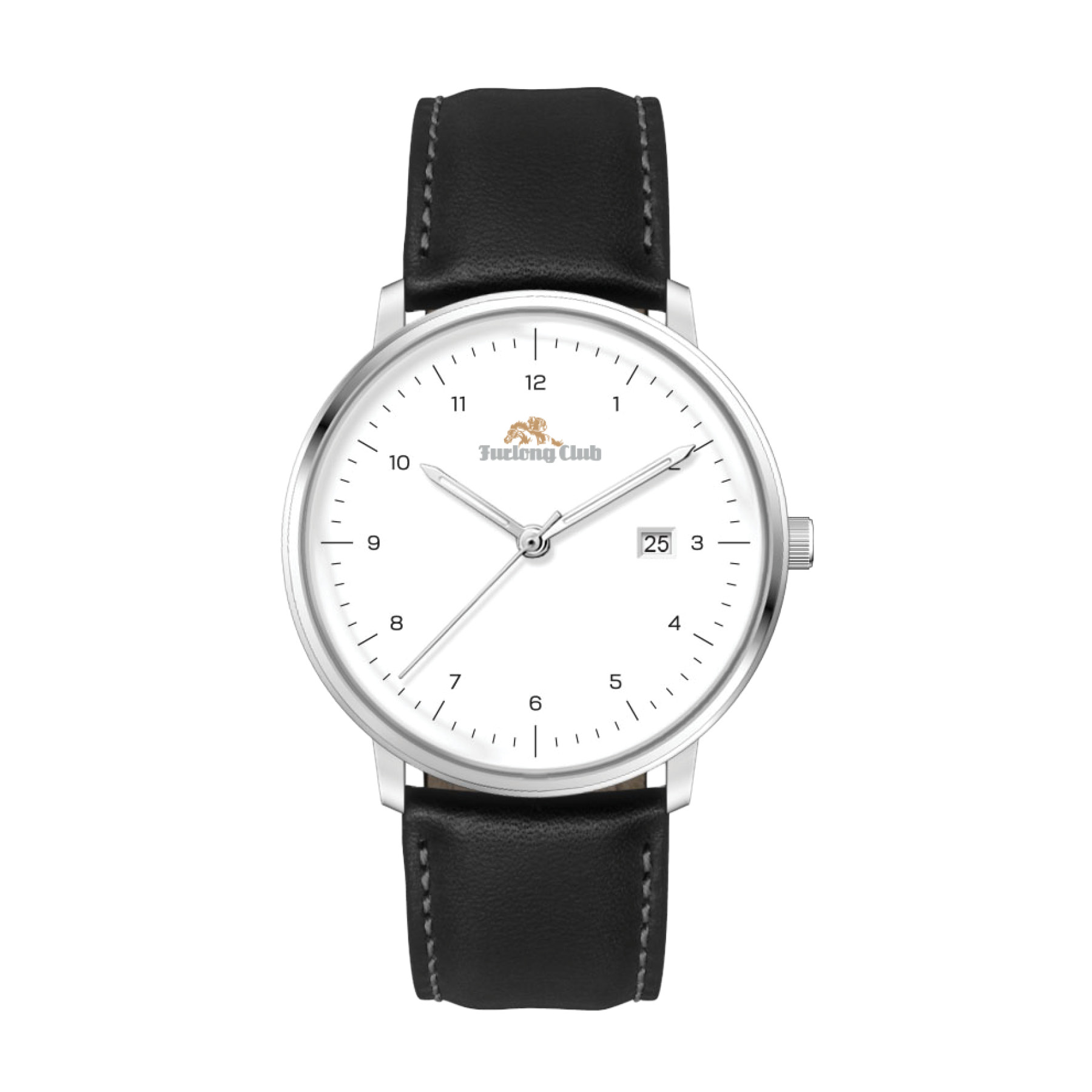 39MM SS  SILVER CASE, 3-HAND MVT, DTE 3