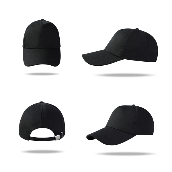 Stock Poly Cotton 5 Panel Cap, Double Buckle Back Fastener 31