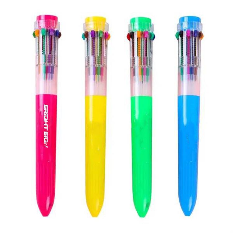 10-Color Retractable Ballpoint Shuttle Pen 1