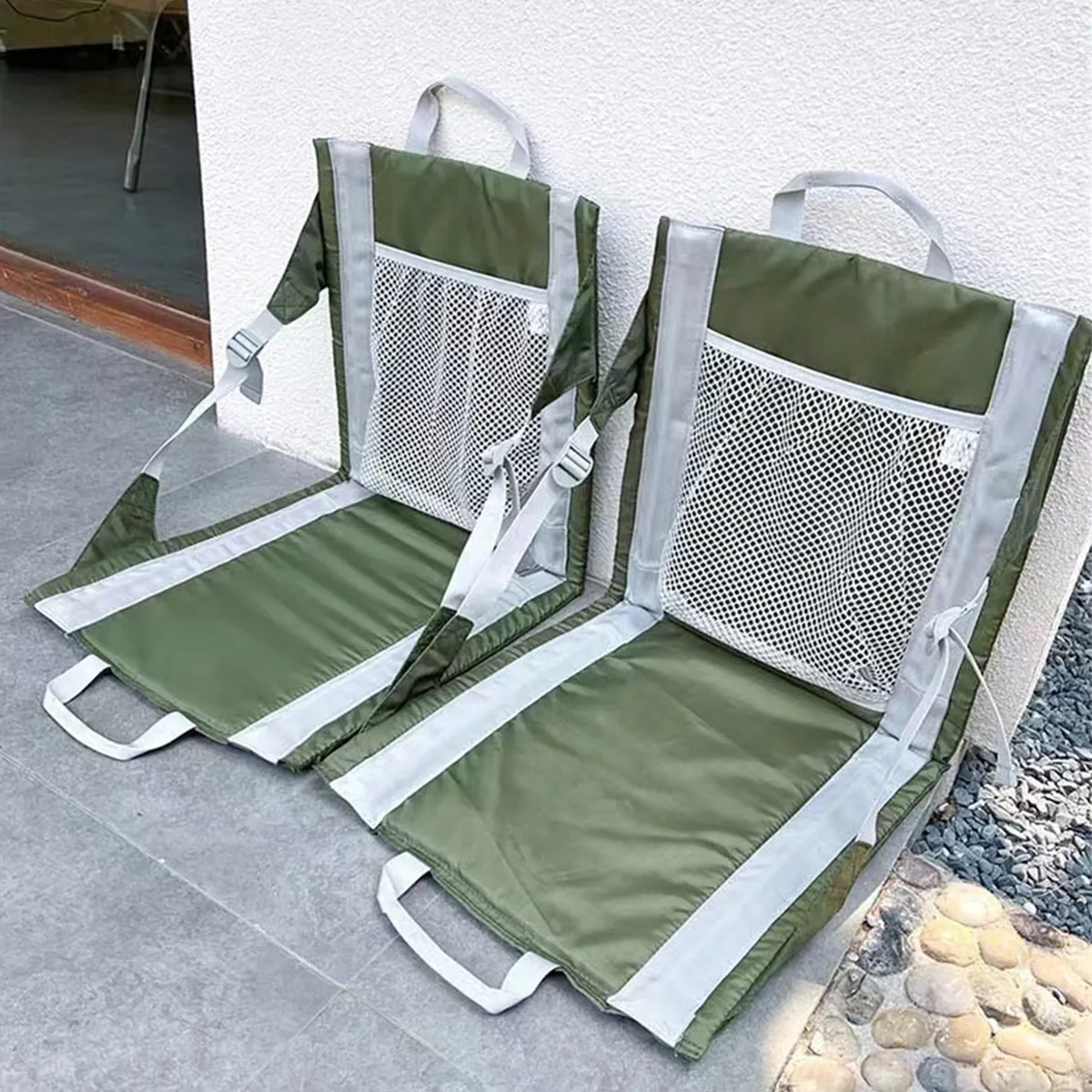 Portable Folding Outdoor Stadium Seat With Adjustable Strap 2